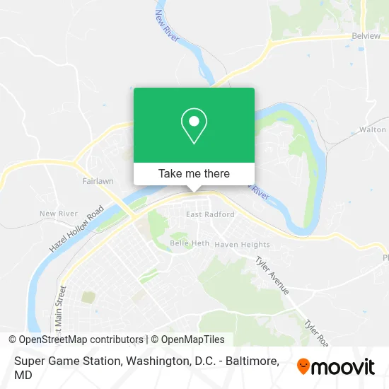 Super Game Station map