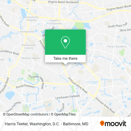 Harris Teeter map