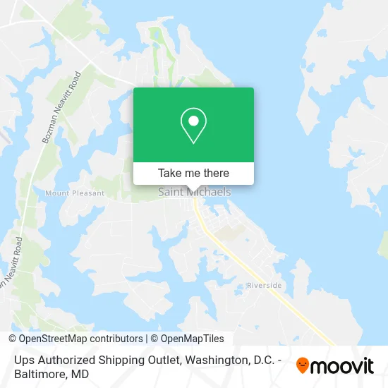Ups Authorized Shipping Outlet map