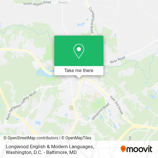 Longwood English & Modern Languages map