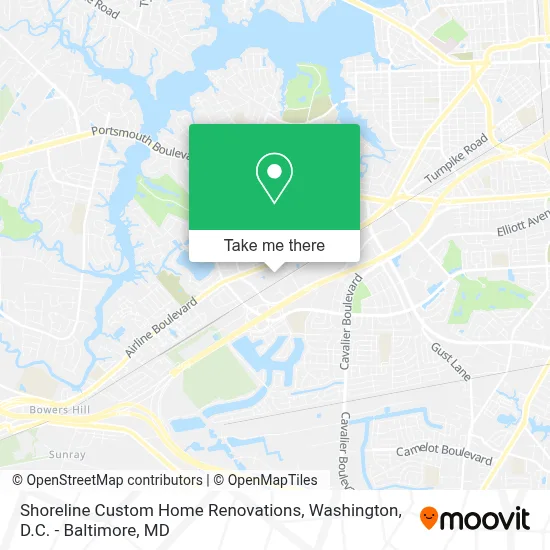 Shoreline Custom Home Renovations map