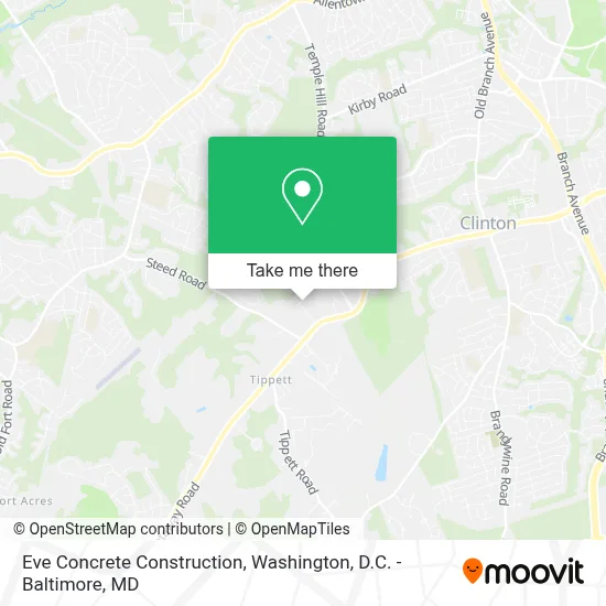Eve Concrete Construction map