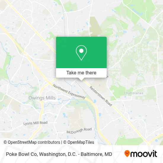 Poke Bowl Co map