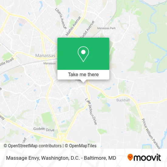 Massage Envy map