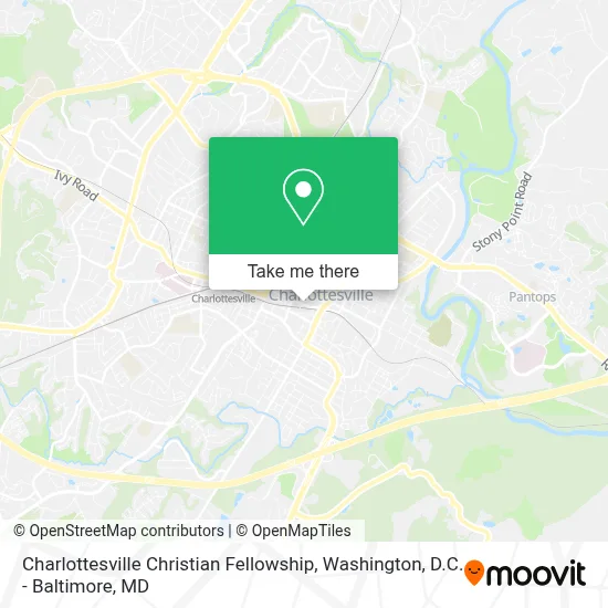 Charlottesville Christian Fellowship map