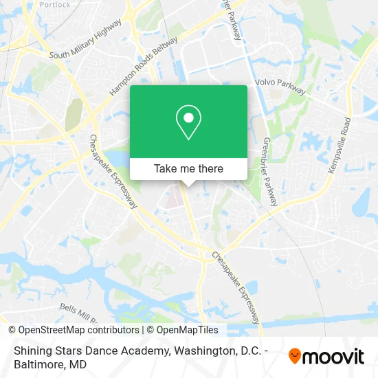 Shining Stars Dance Academy map