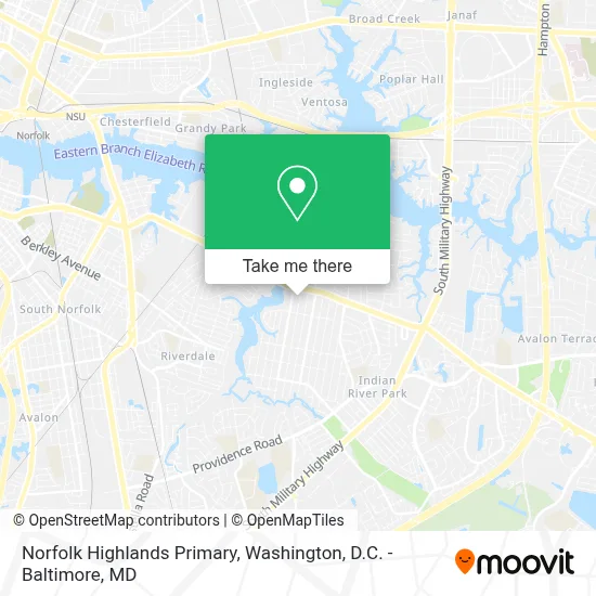 Norfolk Highlands Primary map