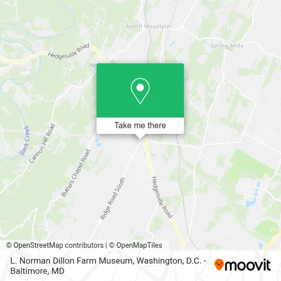 L. Norman Dillon Farm Museum map