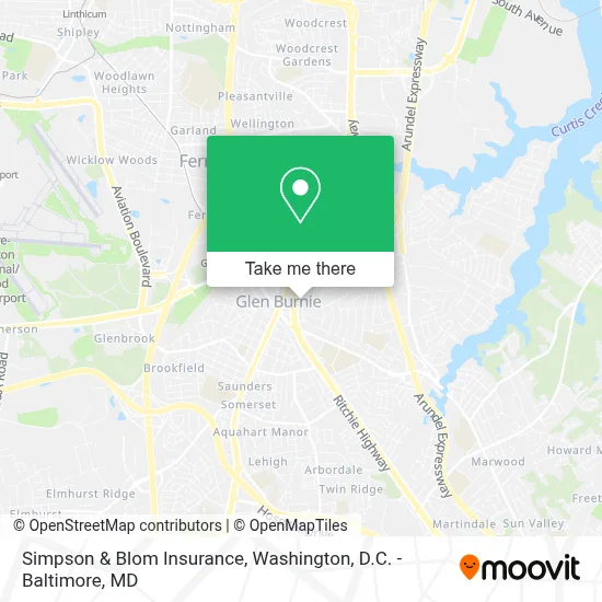 Simpson & Blom Insurance map