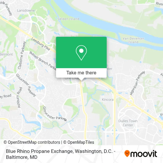 Blue Rhino Propane Exchange map