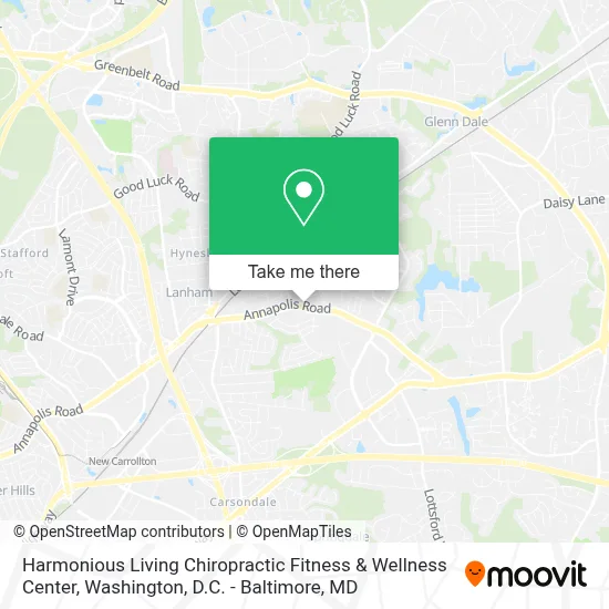 Harmonious Living Chiropractic Fitness & Wellness Center map