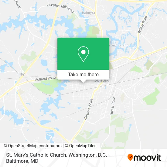St. Mary's Catholic Church map