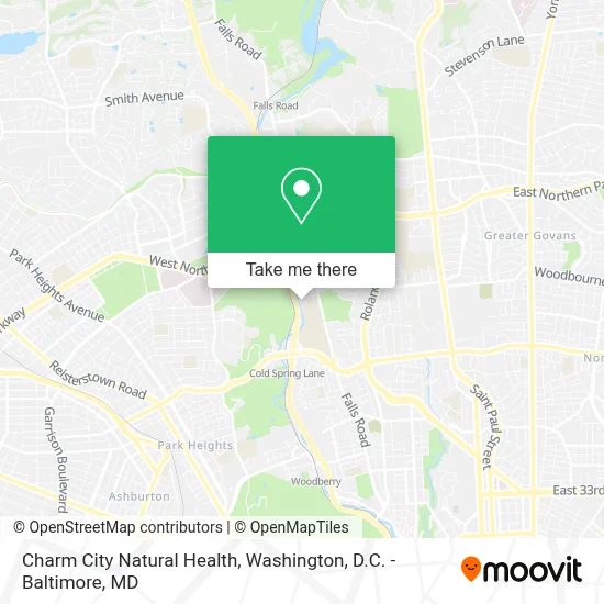 Charm City Natural Health map