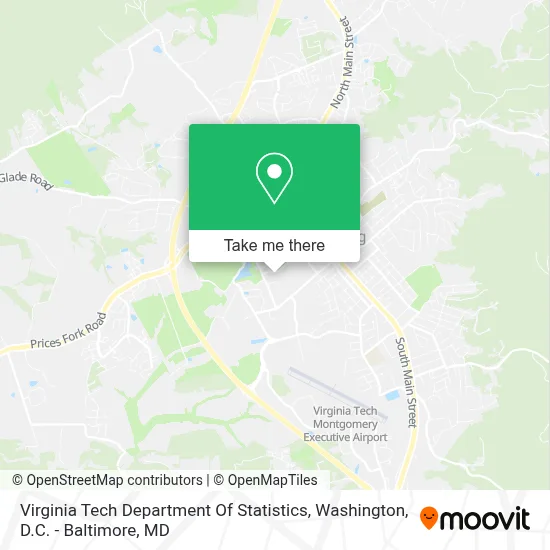 Virginia Tech Department Of Statistics map