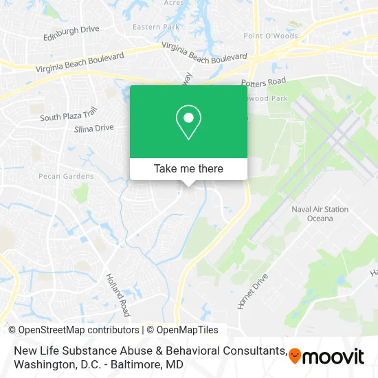 New Life Substance Abuse & Behavioral Consultants map