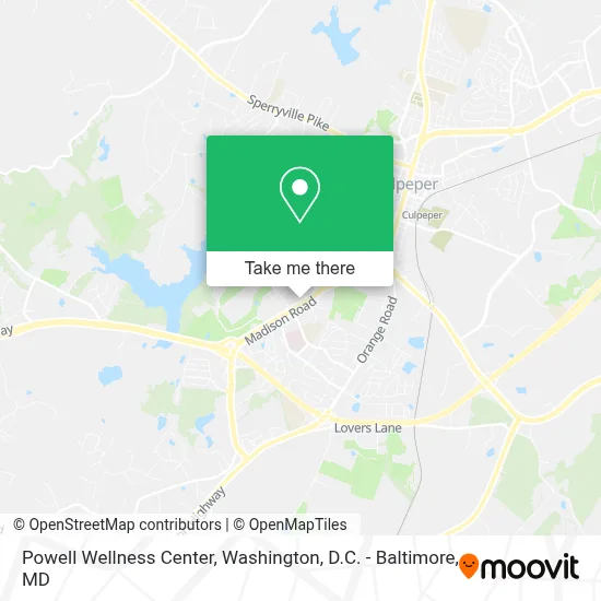Powell Wellness Center map
