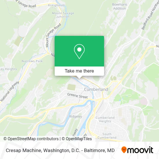 Cresap Machine map