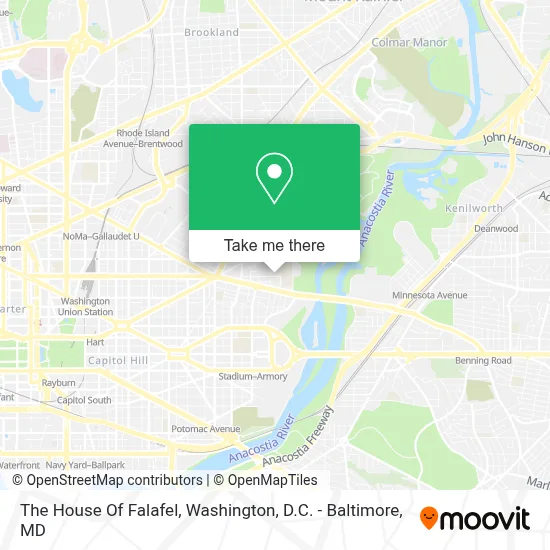 The House Of Falafel map