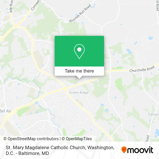 St. Mary Magdalene Catholic Church map