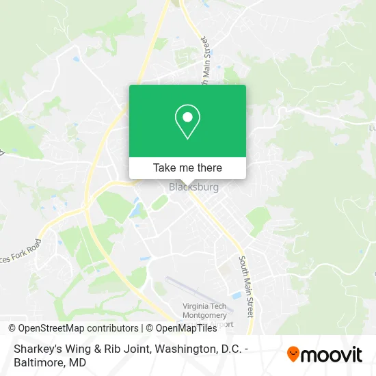 Sharkey's Wing & Rib Joint map