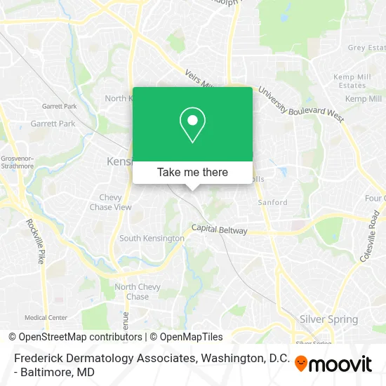 Frederick Dermatology Associates map