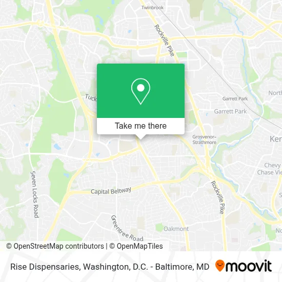 Rise Dispensaries map