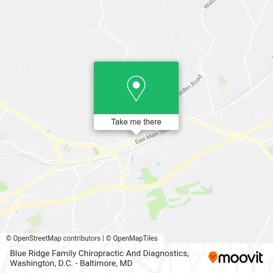 Blue Ridge Family Chiropractic And Diagnostics map