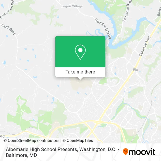 Albemarle High School Presents map