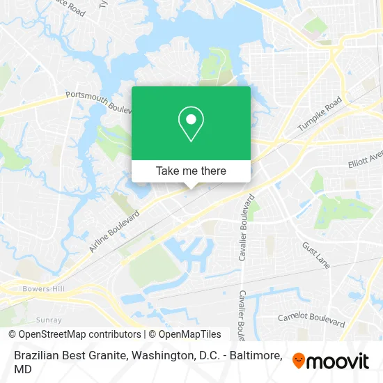 Brazilian Best Granite map