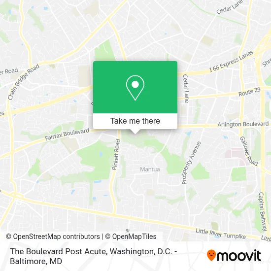 The Boulevard Post Acute map