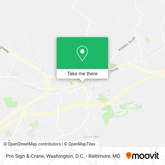 Pro Sign & Crane map