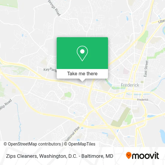 Zips Cleaners map