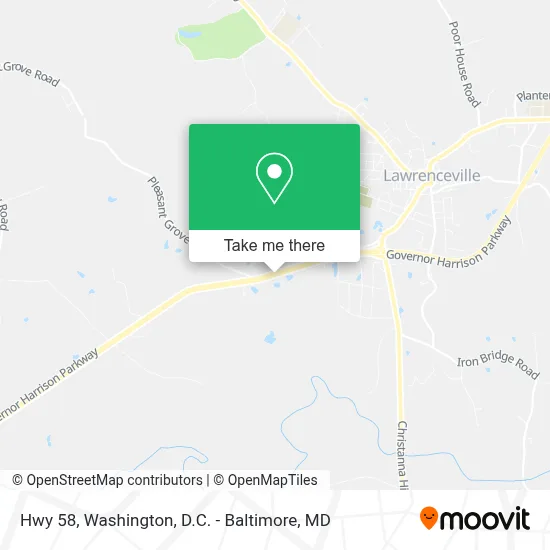 Hwy 58 map