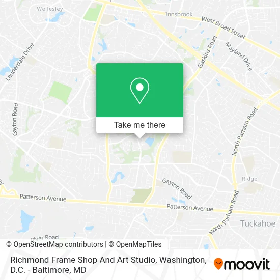 Richmond Frame Shop And Art Studio map