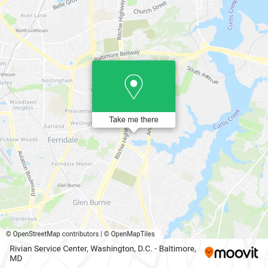 Rivian Service Center map