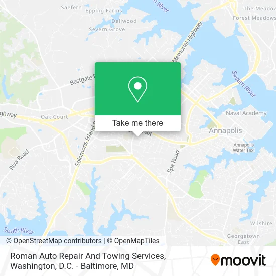 Roman Auto Repair And Towing Services map