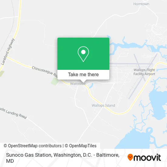 Sunoco Gas Station map