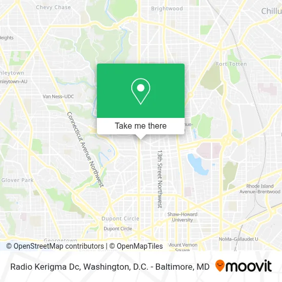 Radio Kerigma Dc map