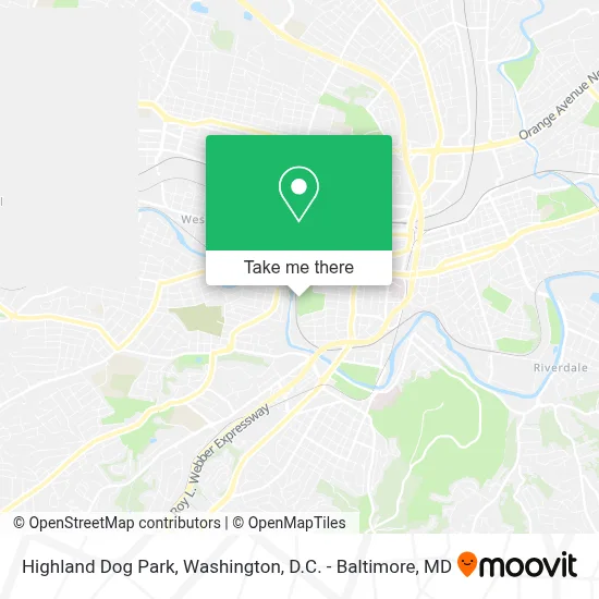 Highland Dog Park map