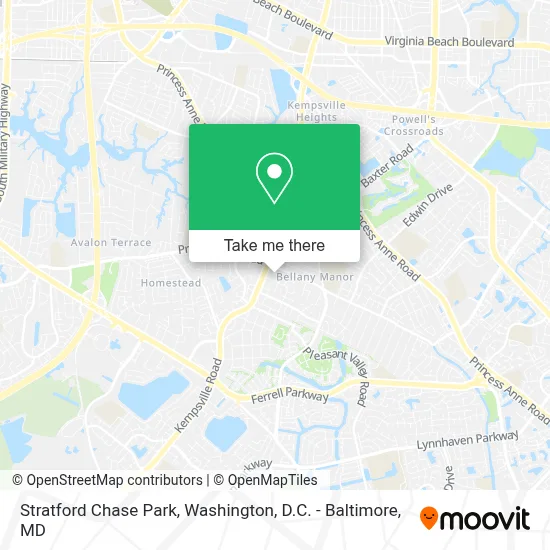 Stratford Chase Park map