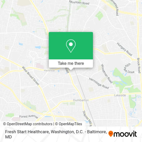 Fresh Start Healthcare map