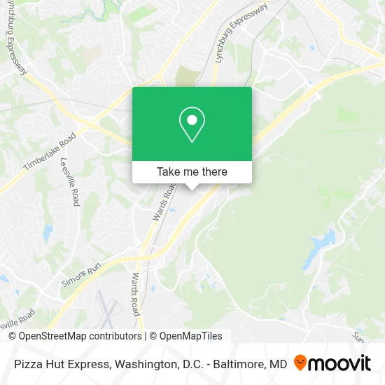 Pizza Hut Express map