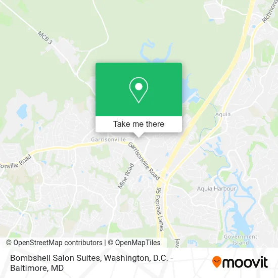 Bombshell Salon Suites map