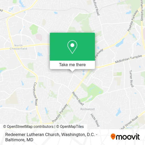 Redeemer Lutheran Church map