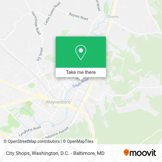 City Shops map