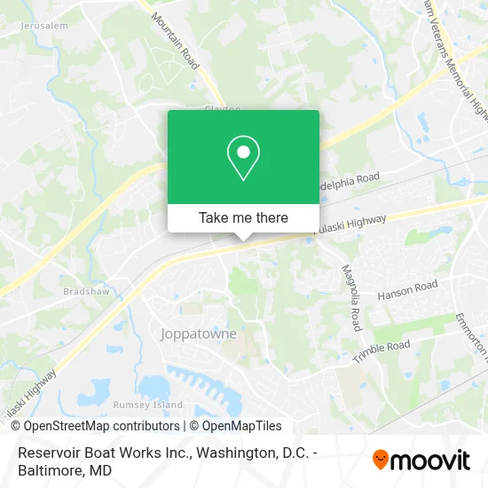 Reservoir Boat Works Inc. map