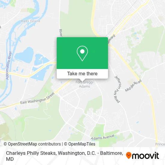 Charleys Philly Steaks map