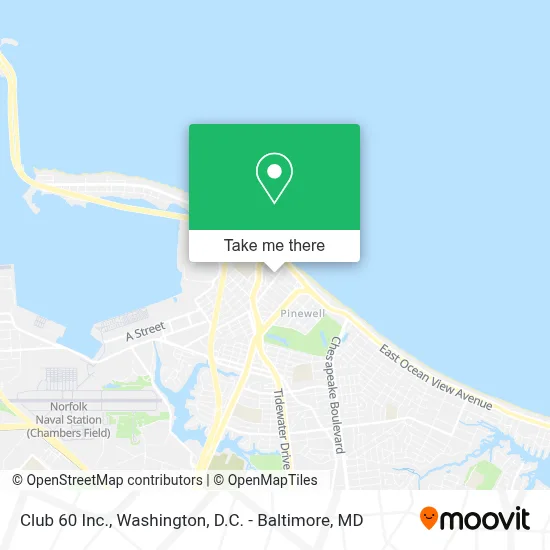 Club 60 Inc. map