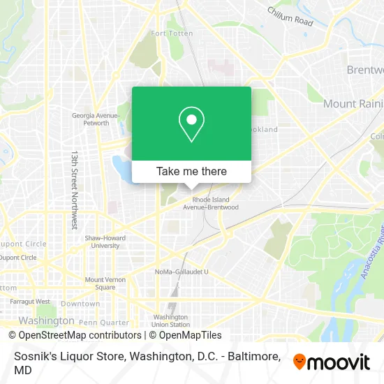Sosnik's Liquor Store map