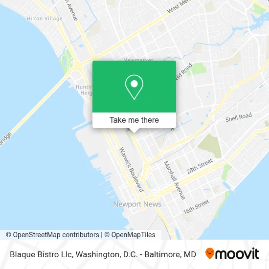 Blaque Bistro Llc map